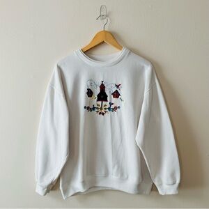 Vintage 90s Bolo Spirit Embroidered Grandma Crewneck Size L